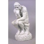 Thinker By Rodin 12in. - Fiberglass - Indoor/Outdoor Statue