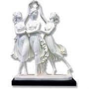 Three Dancers 15in. High - Carrara Marble Indoor Statue