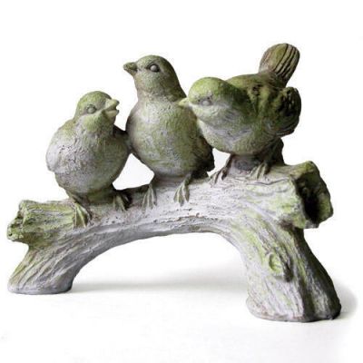 Three Singing Birds Fiber Stone Resin Indoor/Outdoor Statue/Sculpture -  - FS8757