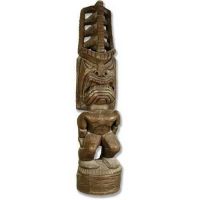Tiki God - 5 Ft. Fiberglass Indoor/Outdoor Statue/Sculpture