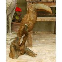 Toucan Standing 18in. - Fiber Stone Resin - Indoor/Outdoor Statue