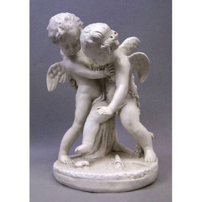 Two Cupids/Fighting - Fiberglass Resin - Indoor/Outdoor Garden Statue -  - F69236