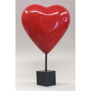 Valentine Heart On Pole 14x14in. Heart Only - Fiberglass - Statue