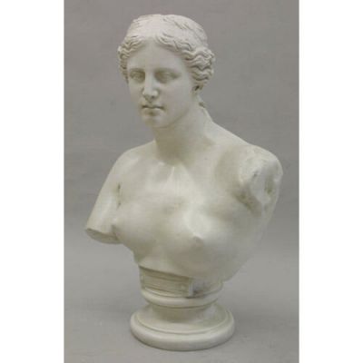 Venus De Milo Bust Large 32in. Fiberglass Indoor/Outdoor Statue -  - F152