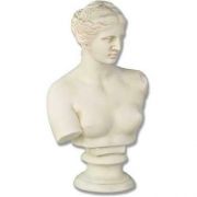 Venus De Milo Bust Small 13in. High - Carrara Marble Statue