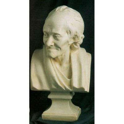Voltaire Bust Large - Fiberglass - Indoor/Outdoor Garden Statue -  - F128