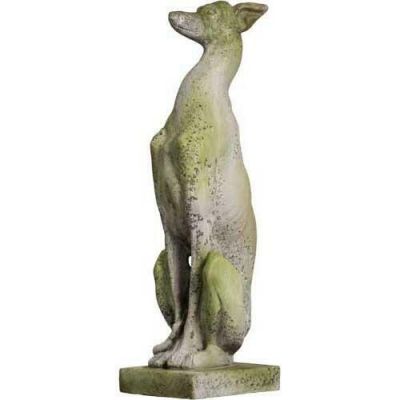 Whippet Dog On Base 30in. - Fiber Stone Resin - Indoor/Outdoor Statue -  - FS8466