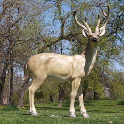 White Tail Deer 64in. - Fiber Stone Resin - Indoor/Outdoor Statue -  - FSO677RLC