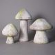 Wild Mushroom 14in. Fiber Stone Resin Indoor/Outdoor Garden Statue -  - FS8578-14