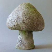 Wild Mushroom 8 In. Fiber Stone Resin Indoor/Outdoor Statue/Sculpture