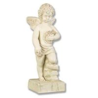 Winged Angel 18in. - Fiberglass - Indoor/Outdoor Garden Statue