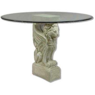 Winged Lion Console Base 32in. - Fiberglass - Outdoor Statue -  - F1175