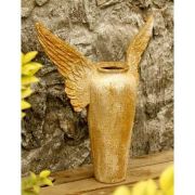 Winged Pot 26in. High - Fiber Stone Resin - Indoor/Outdoor Statue
