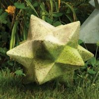 Zinc Star Small 9.5in. Fiber Stone Resin Indoor/Outdoor Garden Statue