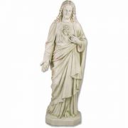Sacred Heart Of Jesus 49" H - Fiberglass Indoor/Outdoor Garden Statue