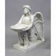Angel With Dish 19" - Fiberglass Indoor/Outdoor Garden Statue