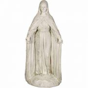 Mary Of The Rosary with Lace 49" H Fiberglass Indoor/Outdoor Statue