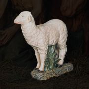3 SHEEP STANDING FOR LIFESIZE SET 24"H Fiberglass Indoor/Outdoor Garden Statue