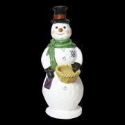 Stone Cold Snowman 37 Fiberglass Indoor/Outdoor Garden Statue