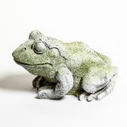 Frog small Fiber Stone Indoor/Outdoor Garden Statue