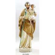 Saint Joseph with Child & Lily 65 Fiberglass Indoor/Outdoor Garden Statue