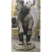 Standing Ferocious Bear Fiberglass Indoor/Outdoor Garden Statue