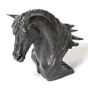 Horse Head bronzed Fiberglass Indoor/Outdoor Garden Statue