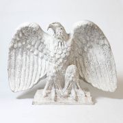 Eagle on Base Fiber Stone Indoor/Outdoor Garden Statue