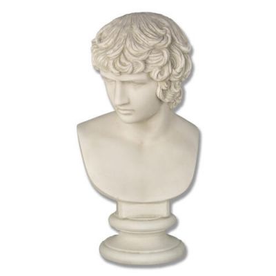 Antinous 26in. (From Stefano) Fiber Stone Indoor/Outdoor Statuary -  - FS429