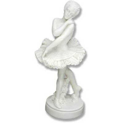 Ballerina 3in. High  Carrara Marble Garden Statuary -  - 700739