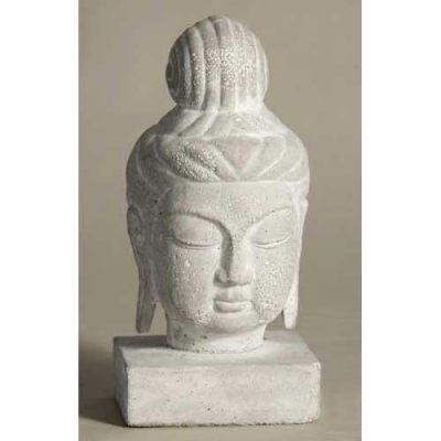 Buddha Head 11in. Fiberglass Indoor/Outdoor Garden -  - F8327