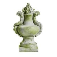 Cherub Siren Urn Fiber Stone Resin Indoor/Outdoor Statuary
