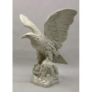 Eagle Facing Right Fiber Stone Resin Indoor/Outdoor Statuary