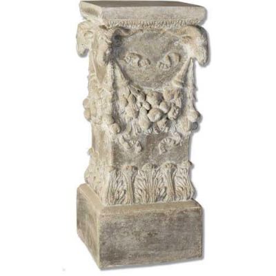 Goat Head Pedestal Fiber Stone Resin Indoor/Outdoor Statuary -  - FSAK35