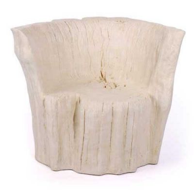 Log Chair 30in. Fiberglass Indoor/Outdoor Garden -  - NFIF008