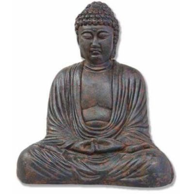 Meditating Buddha 18in. Fiberglass Indoor/Outdoor Garden -  - HF6572