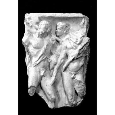 Roman Warrior Fragment 15in. Fiberglass Indoor/Outdoor Garden -  - F69174