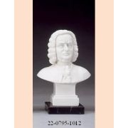 (SEE 221113) Mini Bach Busts Carrara Marble Statuary