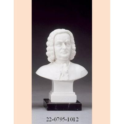 (SEE 221113) Mini Bach Busts Carrara Marble Garden Statuary -  - 2211131