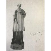 St. Stephen 51in. High Fiberglass Indoor/Outdoor Garden Statue