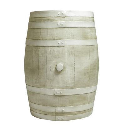 Whiskey Barrel Fiber Stone Resin Indoor/Outdoor Statuary -  - FS60294