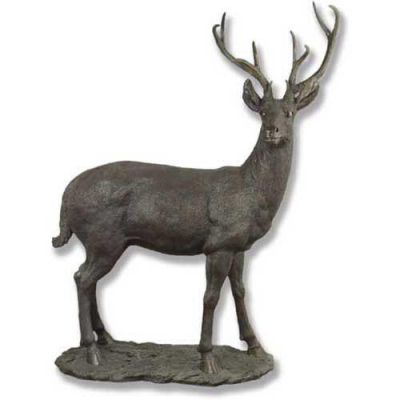 White Tail Deer 64in. Fiber Stone Resin Indoor/Outdoor Statuary -  - FSS0677