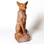 Alert Fox Fiber Stone Indoor/Outdoor Garden Statue