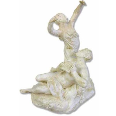 Dancer w/Pan - Fiberglass - Indoor/Outdoor Statue/Sculpture - - HF6797 Dancer w/Pan - Fiberglass - Indoor/Outdoor Statue/Sculpture - - HF6797