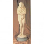 Winter Nude 31in. (On Base) - Fiberglass Resin - Indoor/Outdoor Statue