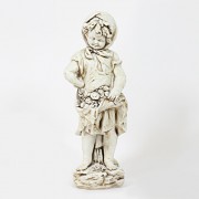 Peasant Girl 16in. - Fiberglass Resin - Indoor/Outdoor Garden Statue