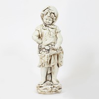 Peasant Girl 16in. - Fiberglass Resin - Indoor/Outdoor Garden Statue