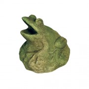 Croaking Frog 9in. - Fiberglass Resin - Indoor/Outdoor Garden Statue