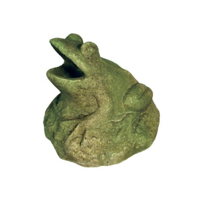 Croaking Frog 9in. - Fiber Stone Resin - Indoor/Outdoor Garden Statue -  - FS016