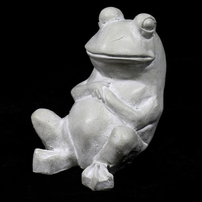 Laid Back Frog 7in. - Fiber Stone Resin - Indoor/Outdoor Garden Statue -  - FS8167
